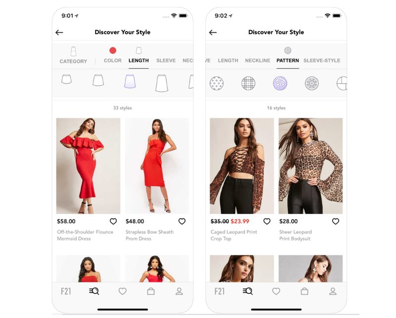 fashion visual search example