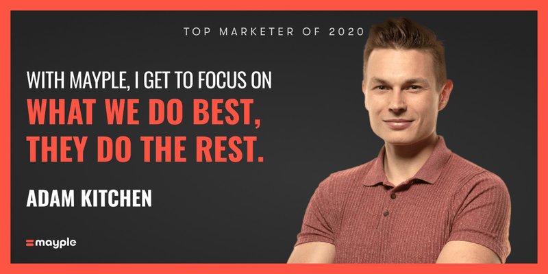 Adam Kitchen mayple top marketer 2020