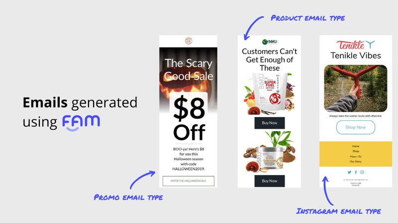 FAM automatic email marketing tool shopify app