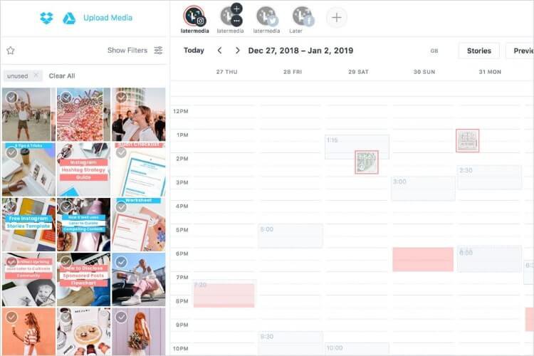 social-media-calendar-later