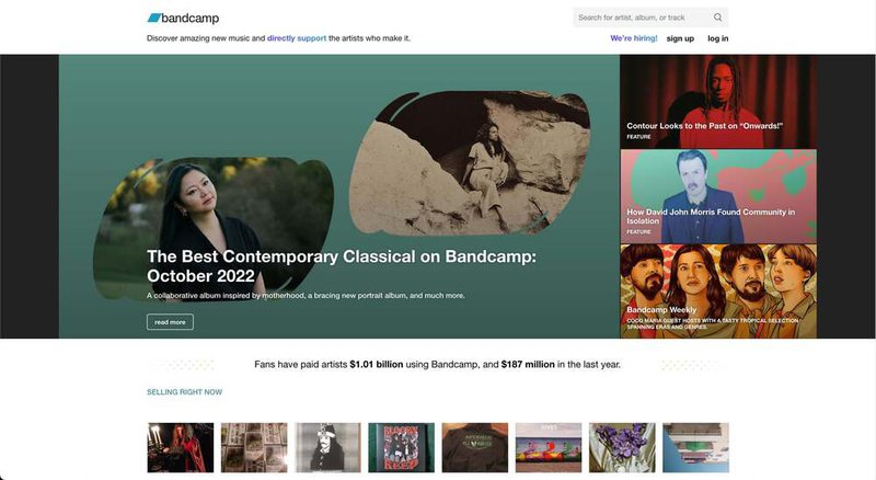 bandcamp-homepage