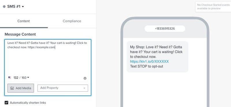 klaviyo-sms-welcome-message
