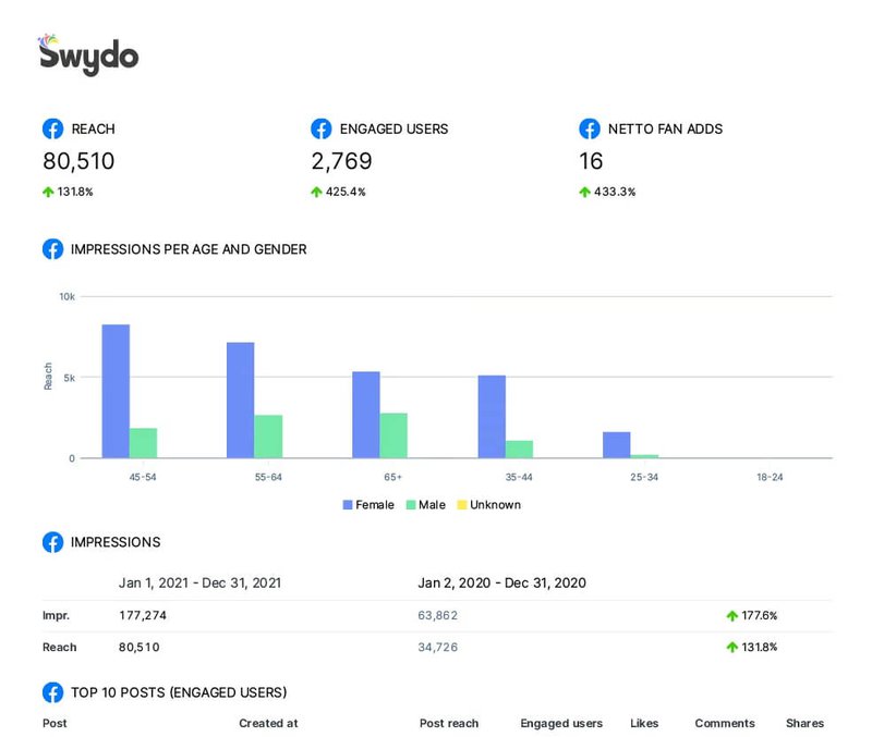 Swydo-Facebook-Insights-Report