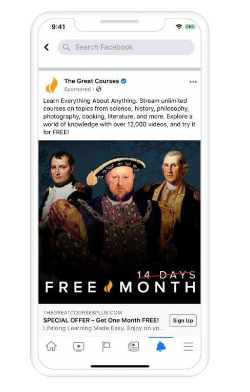 teaching-company-facebook-ad
