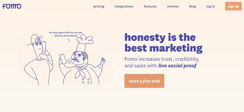 Fomo social proof tool ecommerce