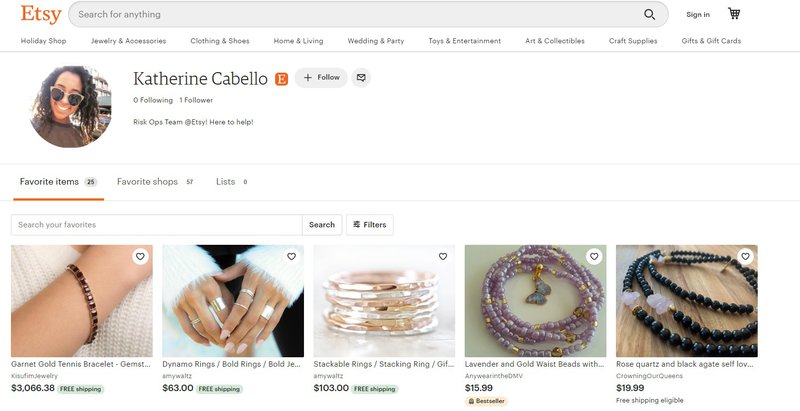 etsy wishlist feature