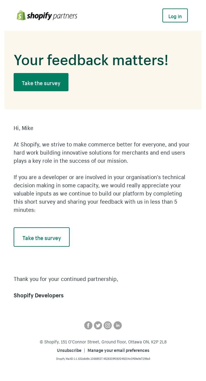 shopify-post-purchase-email