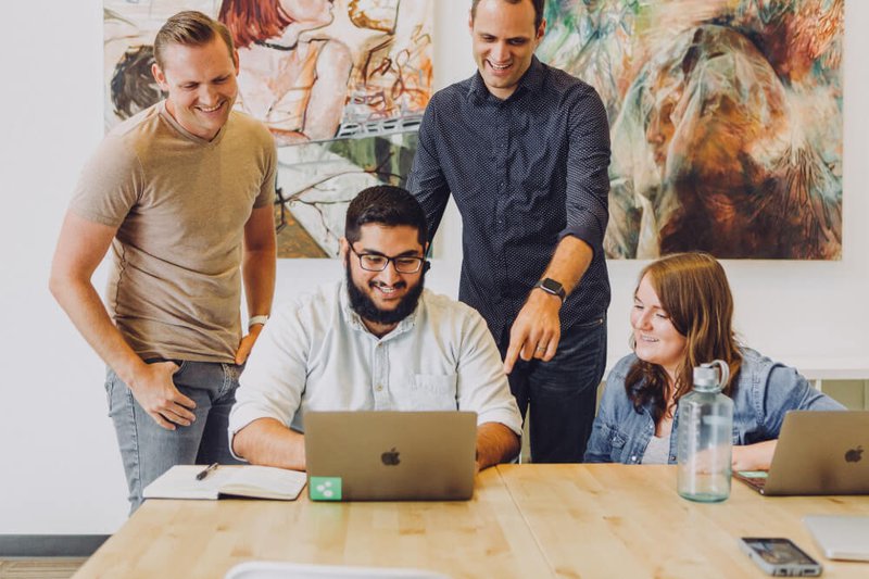 team-around-a-laptop