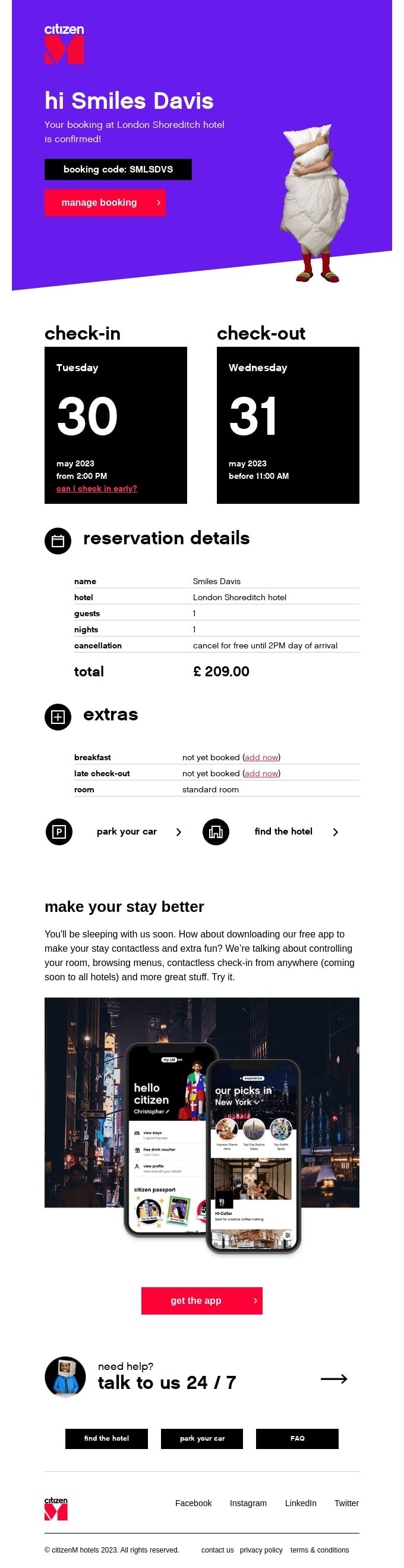 citizen-m-transactional-email