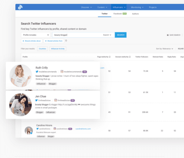 Buzzsumo influencer marketing tool