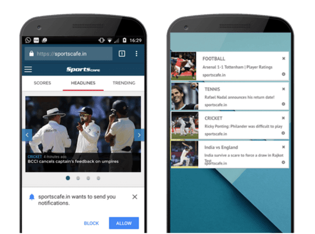 sportscafe omnichannel push notification strategy