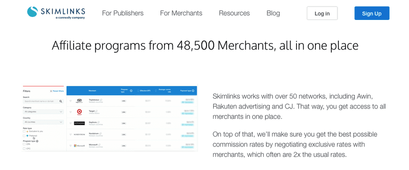 skimlinks affiliate program ecommerce aggregator