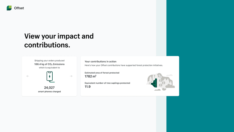 Offset shopify app for shipping emissions carbon neutral
