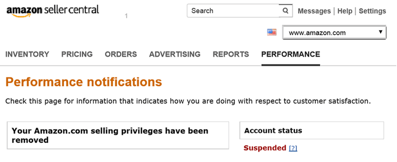 amazon account suspended