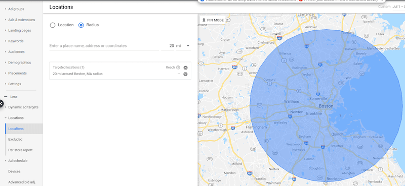 google-geotargeting-location