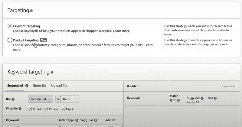 amazon-choose-target-keywords-for-your-ad