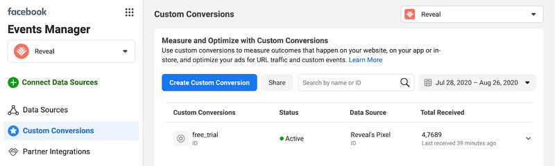 facebook-events-manager-custom-conversions